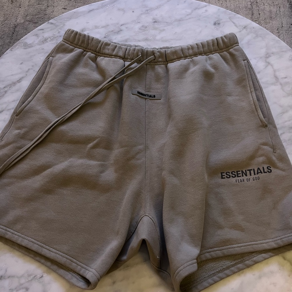 Fear of God Gray Athletic Shorts with Elastic Waistband